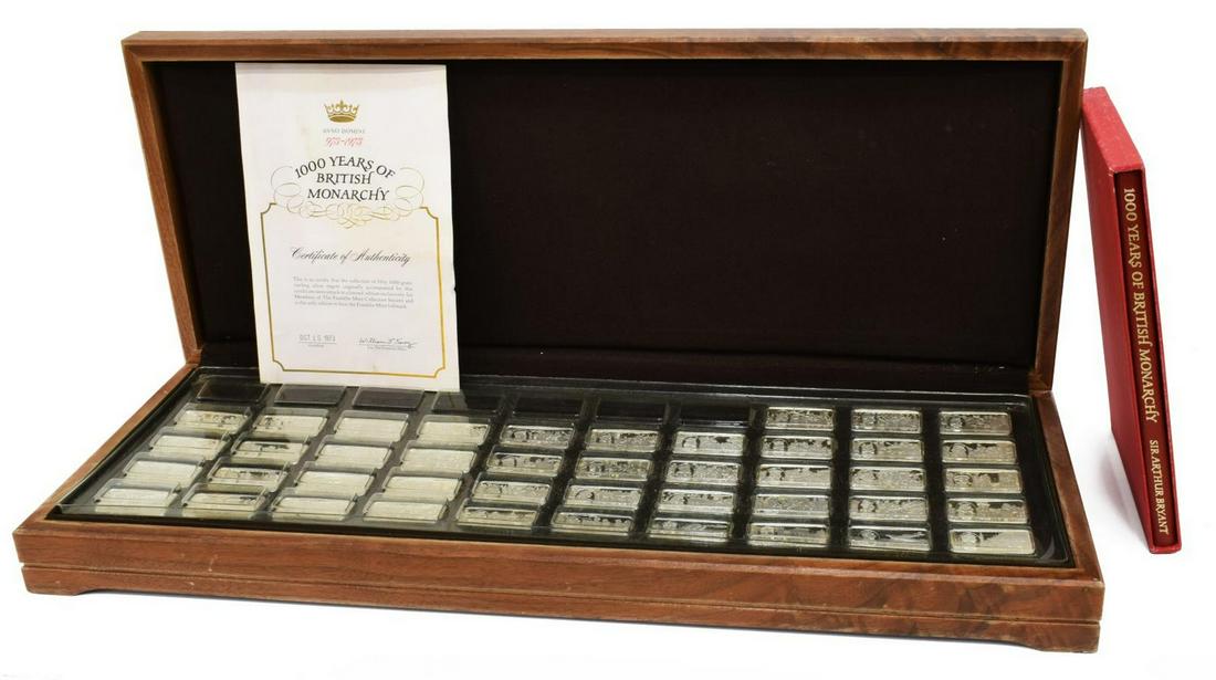 1000 YEARS OF BRITISH MONARCHY STERLING INGOT SET (1 of 5)