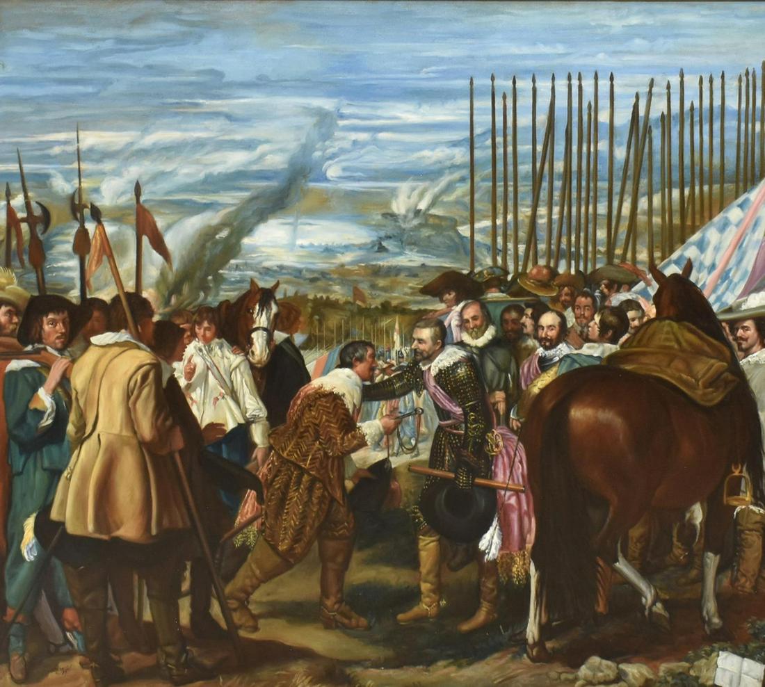 'SURRENDER OF BREDA' AFTER VELAZQUEZ, 45" x 51" (1 of 4)