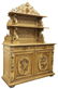FRENCH CARVED OAK BOAR'S HEAD HUNT SIDEBOARD