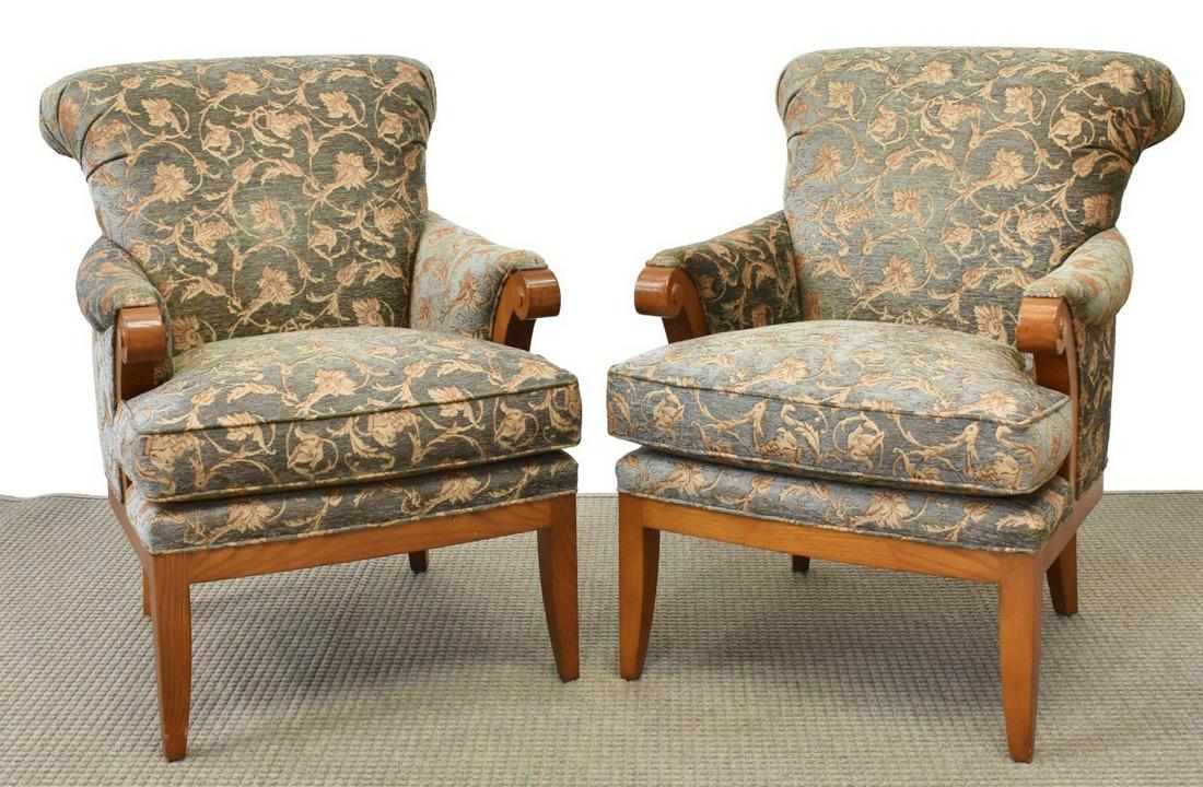 (2) CONTEMPORARY PEARSON UPHOLSTERED ARMCHAIRS (1 of 3)