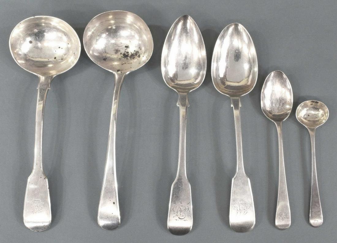 (6) ENGLISH GEORGIAN STERLING SILVER FLATWARE (1 of 3)