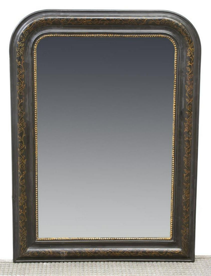 FRENCH CHARLES X EBONIZED MIRROR (1 of 3)