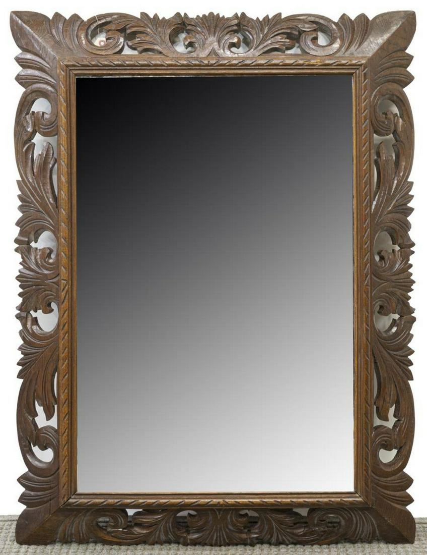 ITALIAN VINTAGE CARVED MIRROR (1 of 3)