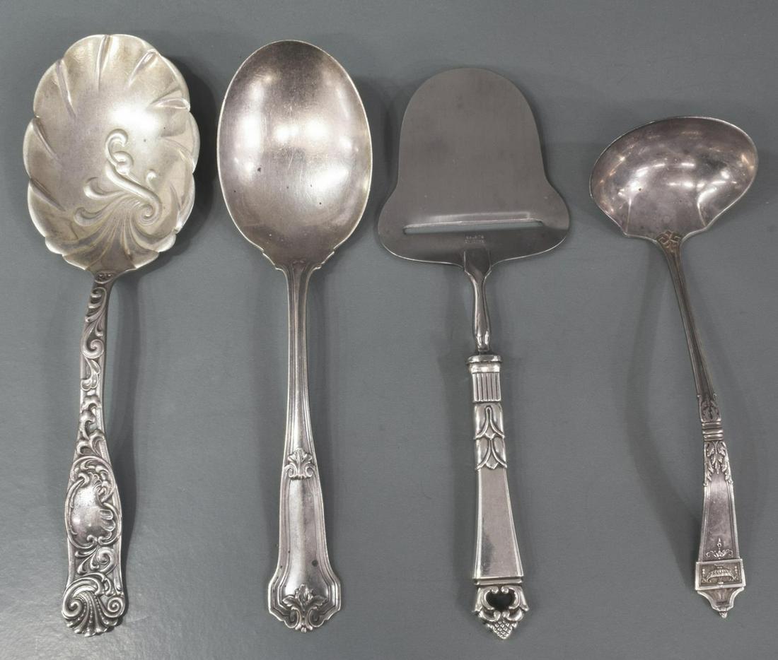 (4) STERLING SERVICE FLATWARE, GORHAM, TOWLE, ETC (1 of 3)