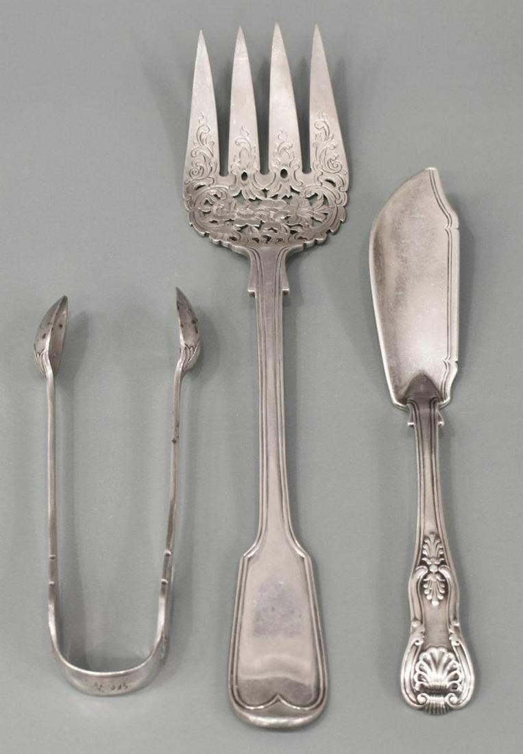 (3) ENGLISH VICTORIAN STERLING SERVICE FLATWARE (1 of 3)