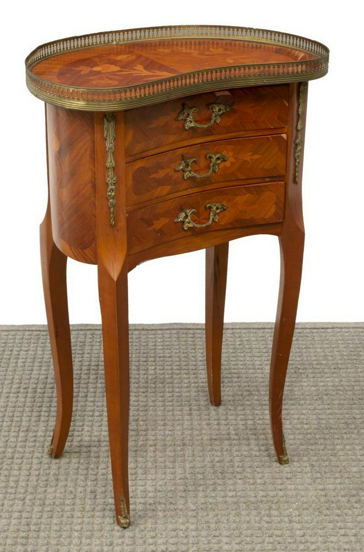 FRENCH LOUIS XV STYLE KIDNEY-FORM SIDE TABLE (1 of 4)