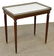 LOUIS XVI STYLE MARBLE-TOP MAHOGANY SIDE TABLE
