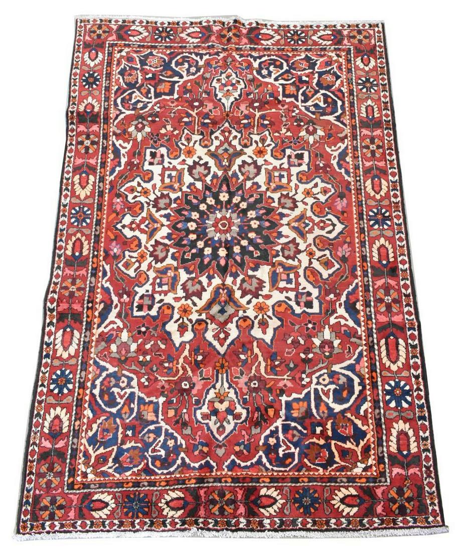HAND-TIED PERSIAN BAKHTIARI RUG, 10'5" X 6'9" (1 of 3)