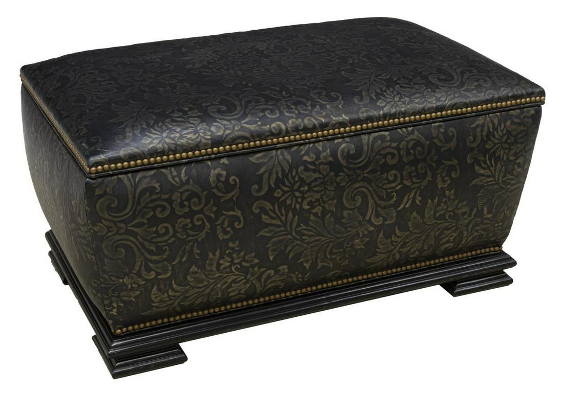 CONTEMPORARY CEDAR-LINED STORAGE BENCH OTTOMAN (1 of 4)