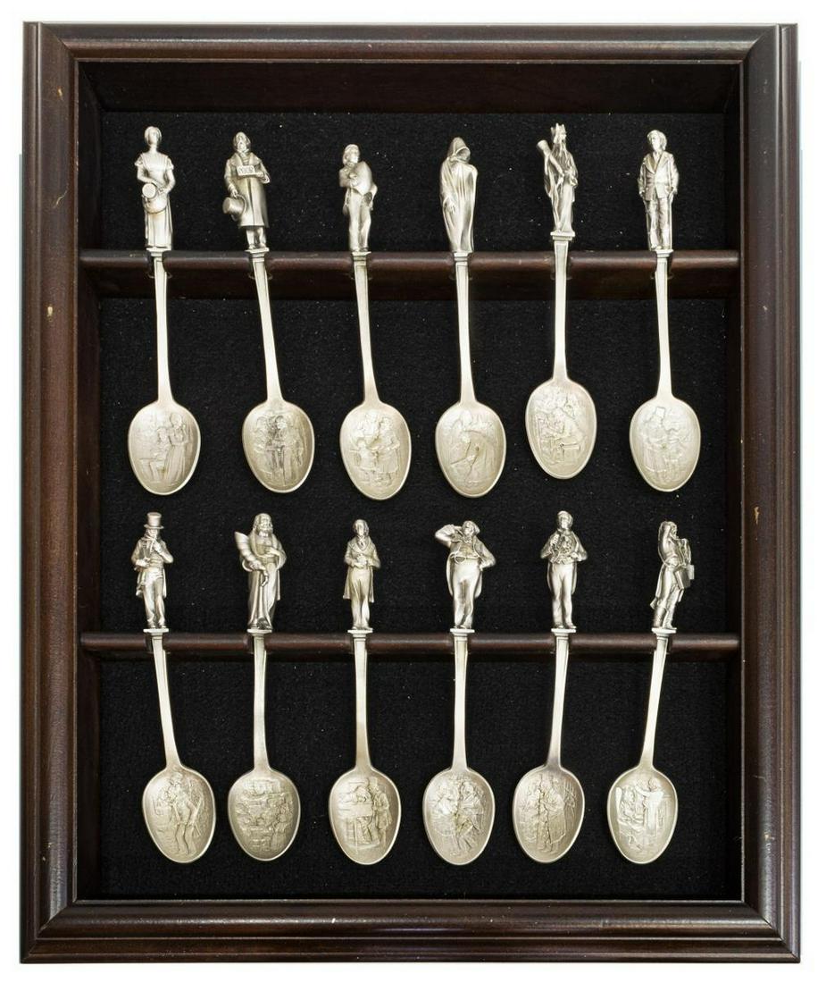 (13) FRANLKIN MINT CHARLES DICKENS HOLIDAY SPOONS (1 of 5)