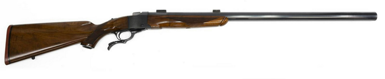 RUGER MODEL 1 TARGET RIFLE, 32-40, HEAVY BARREL: Ruger Model No.1 falling block rifle, .32-40 caliber, 29" heavy round barrel, scope mounts, checkered hardwood stock, two sling posts, rifle weigh: approx 13.5lbs, SN 130-04XXX *REQUIRES FFL TRANSFER*