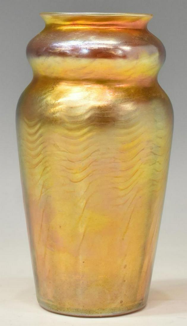LOUIS COMFORT TIFFANY FAVRILE ART GLASS VASE (1 of 7)