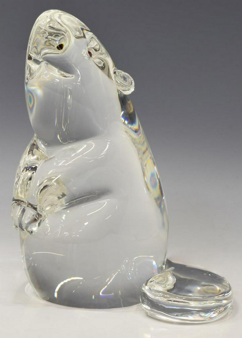 STEUBEN LLOYD ATKINS CRYSTAL BEAVER FIGURE (1 of 5)
