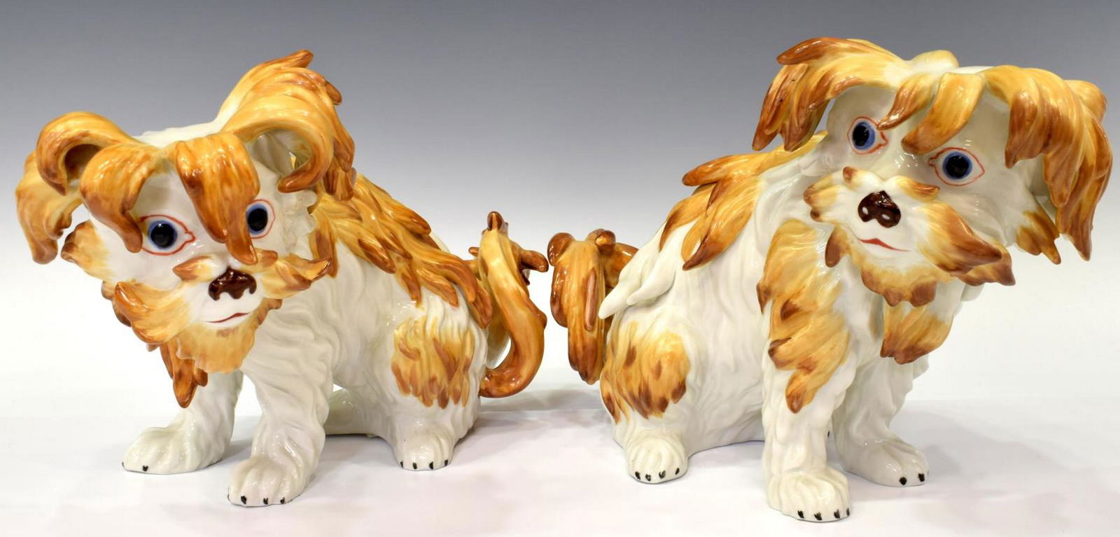 (2) ITALIAN MOTTAHEDEH PORCELAIN TERRIER DOGS (1 of 5)