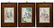 (3) FRAMED CHINESE ENAMELED PORCELAIN WALL PLAQUES