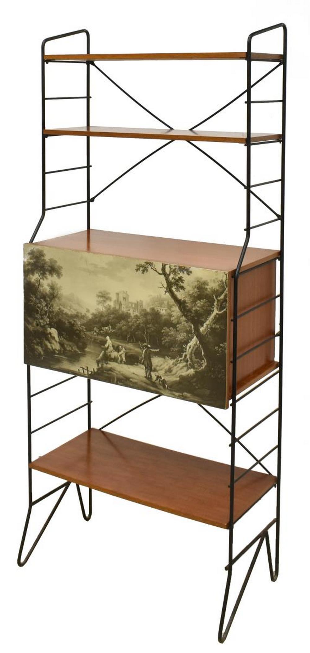 ITALIAN FORNASETTI STYLE MID-CENTURY BOOKCASE (1 of 4)