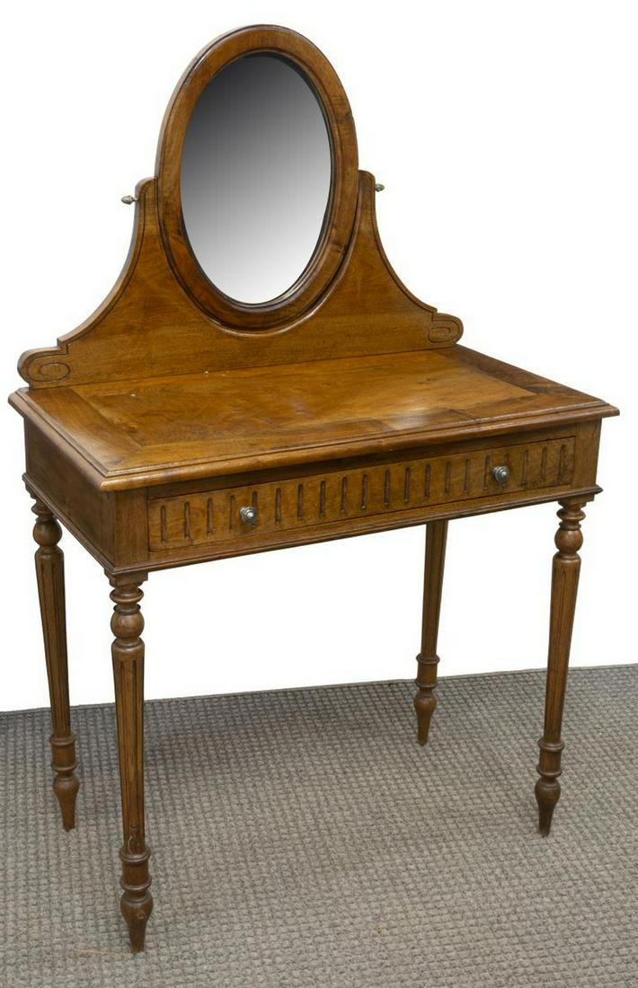 FRENCH LOUIS PHILIPPE MIRRORED DRESSING TABLE (1 of 4)