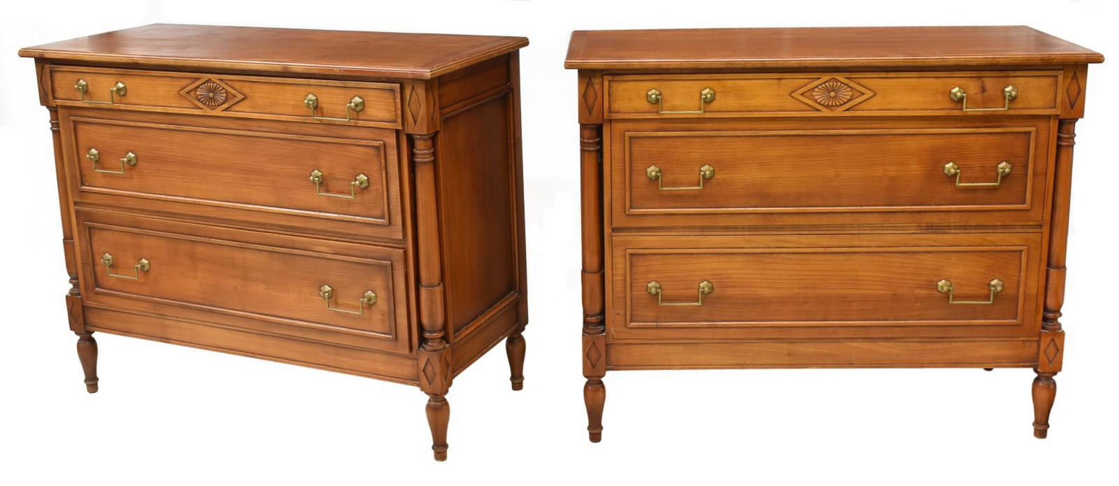 (2) FRENCH DIRECTOIRE STYLE FRUITWOOD COMMODES (1 of 4)