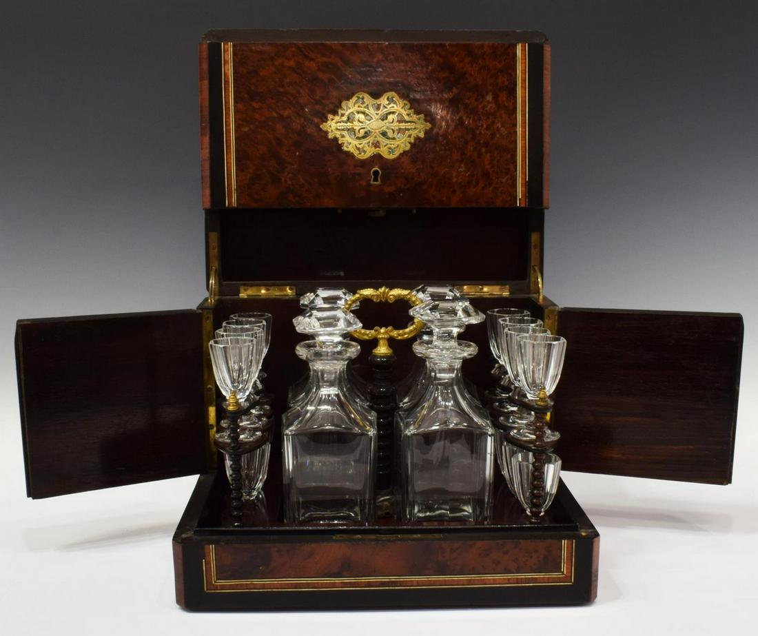 FRENCH NAPOLEON III PERIOD CAVE DE LIQUEUR SET (1 of 6)