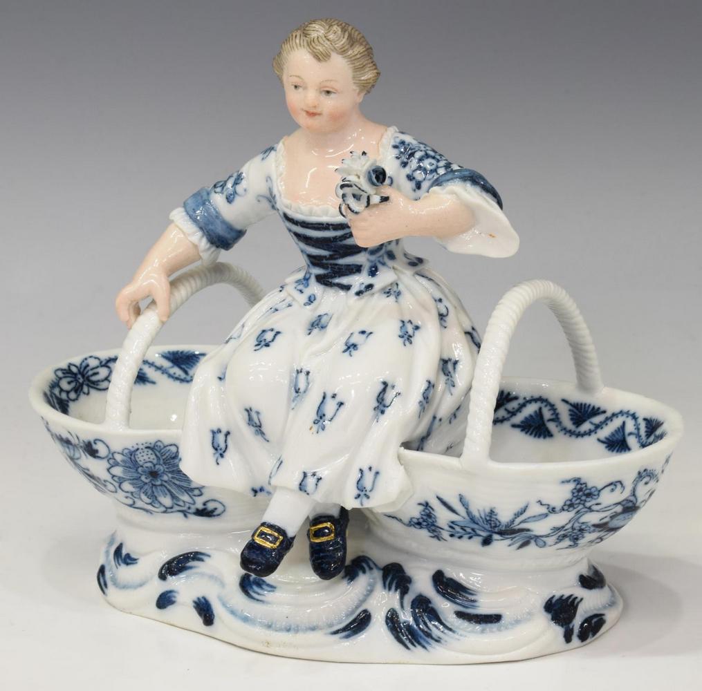 MEISSEN PORCELAIN FIGURAL MASTER SALT SERVER (1 of 5)
