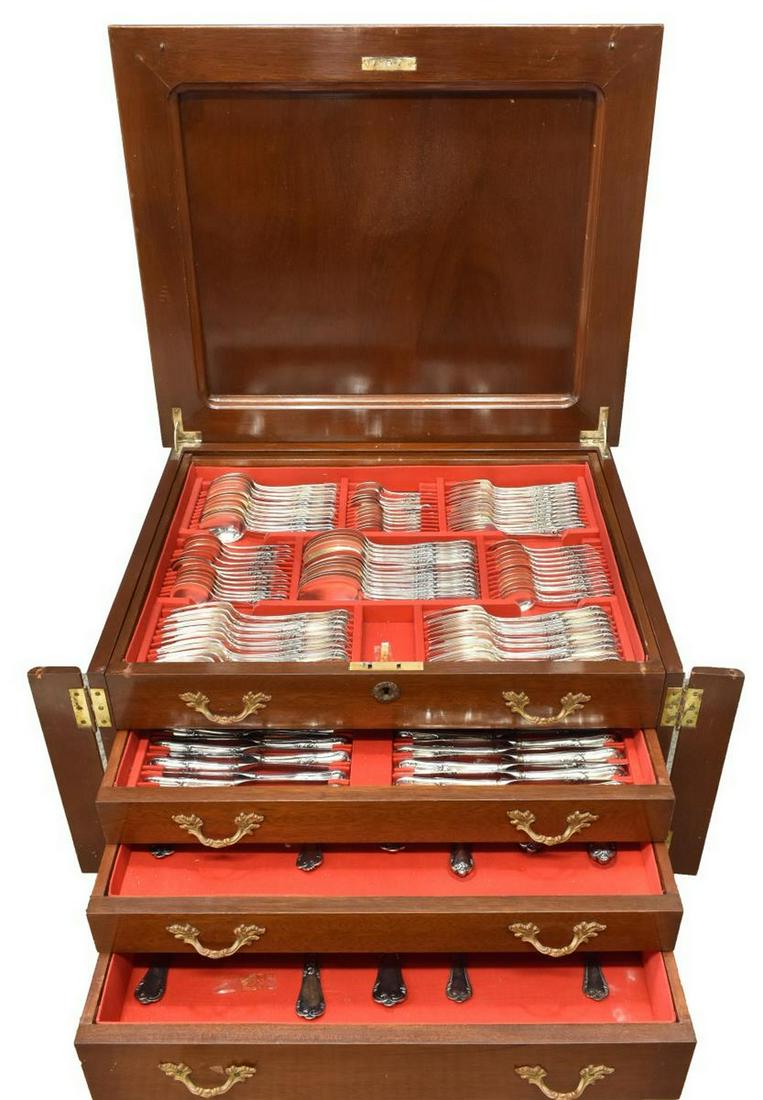 182 CAMUSSO PERU STERLING SILVER FLATWARE, 240 OZT (1 of 10)