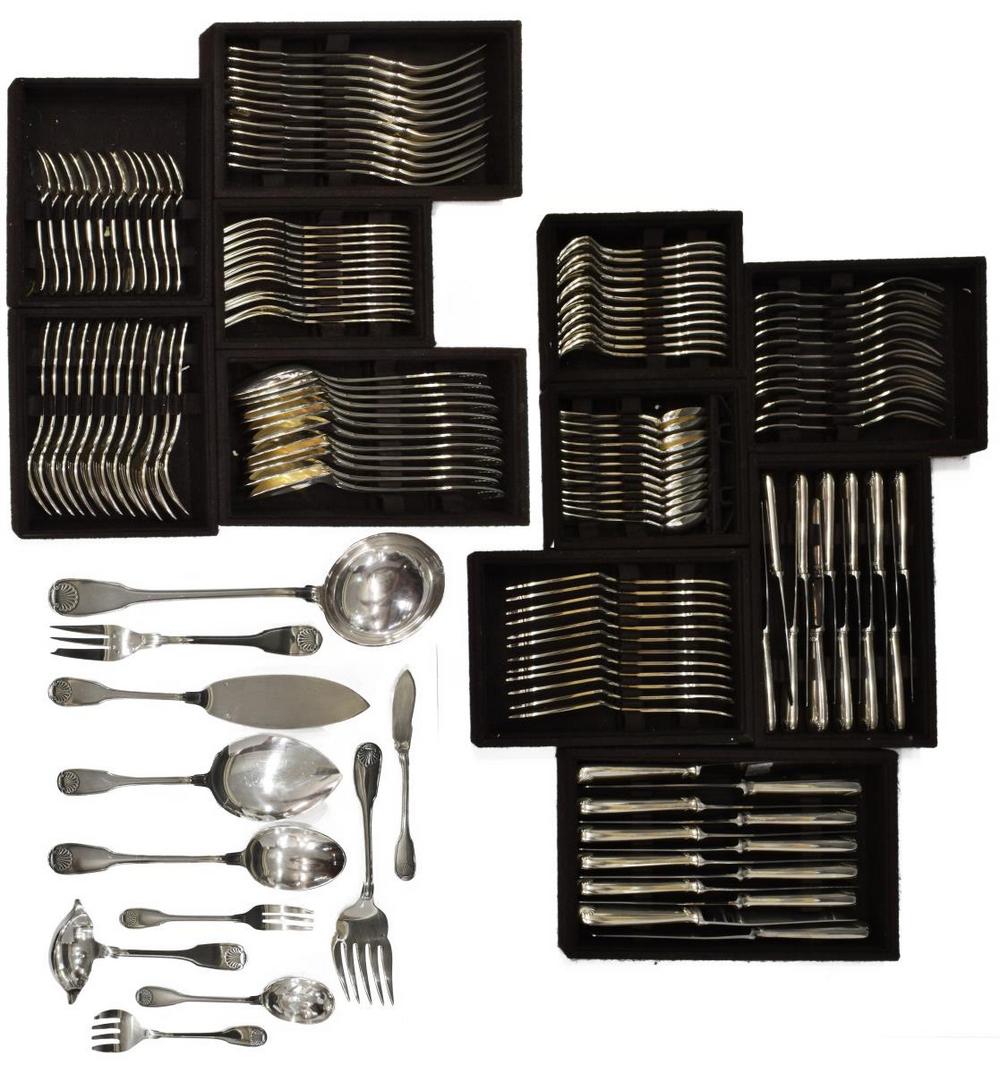 (143) CHRISTOFLE 'VENDOME' SILVER PLATE FLATWARE (1 of 7)