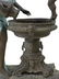 PATINATED BRONZE FOUNTAIN W/ LADY & CHERUB, 71"H - 4