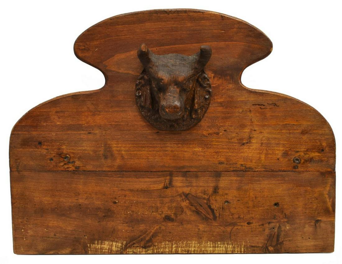 ARCHITECTURAL CARVED BULL HEAD WALL ELEMENT (1 of 2)