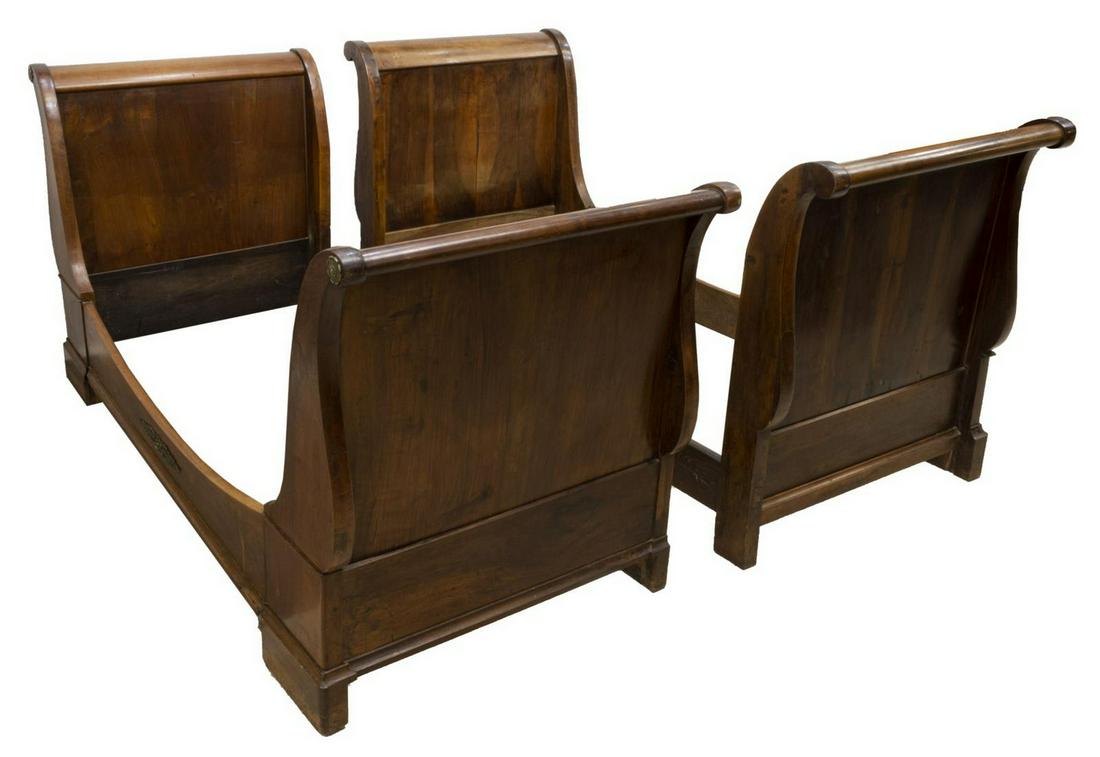 (2) FRENCH LOUIS PHILIPPE WALNUT ALCOVE BEDS (1 of 3)
