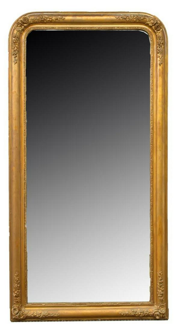 FRENCH GILT FRAMED MIRROR, 65.25" x 34" (1 of 3)