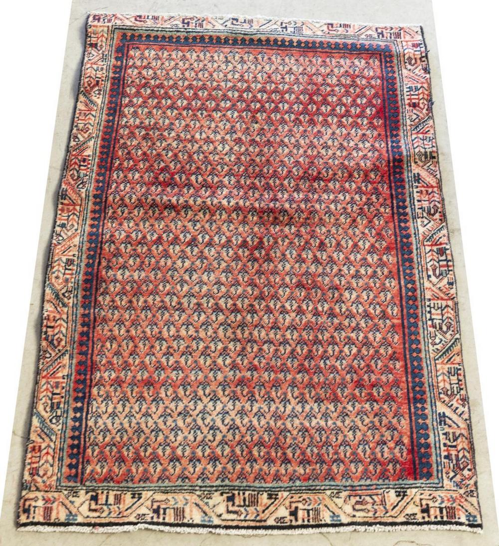 HAND-TIED PERSIAN MIR RUG 5'4" X 3'8" (1 of 3)