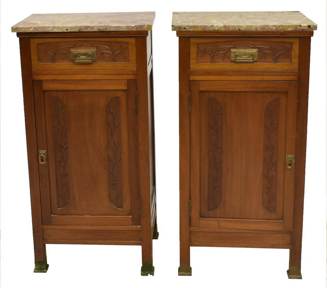 For Auction (2) ITALIAN ART NOUVEAU BEDSIDE 20TH C (1292