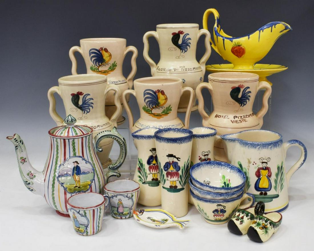 (19) COLLECTION FRENCH QUIMPER & FAIENCE TABLEWARE (1 of 5)