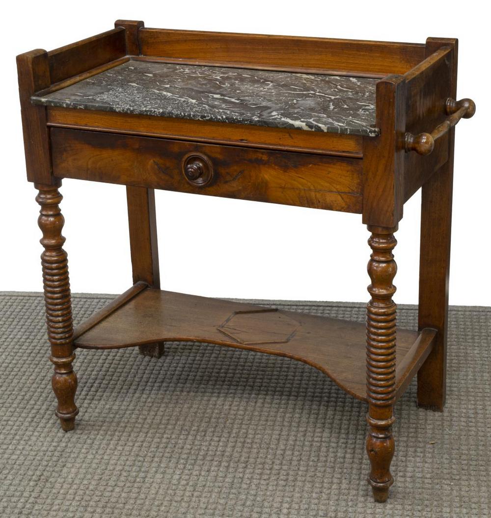 FRENCH LOUIS PHILIPPE MARBLE-LINED WASHSTAND (1 of 4)