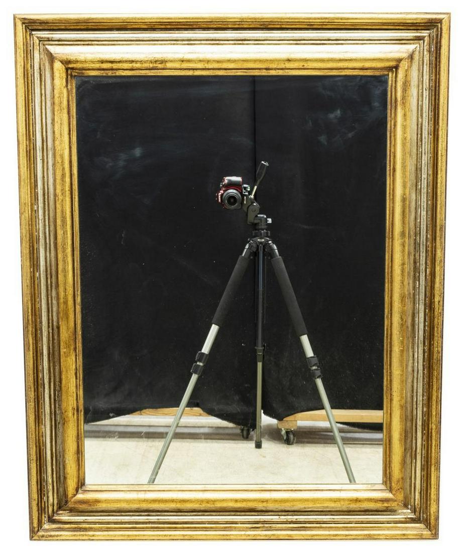 ITALIAN GOLD & SILVER GILT MIRROR (1 of 3)