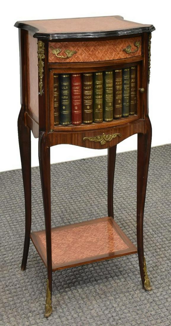 FRENCH FAUX BOOKS BEDSIDE CABINET (1 of 5)
