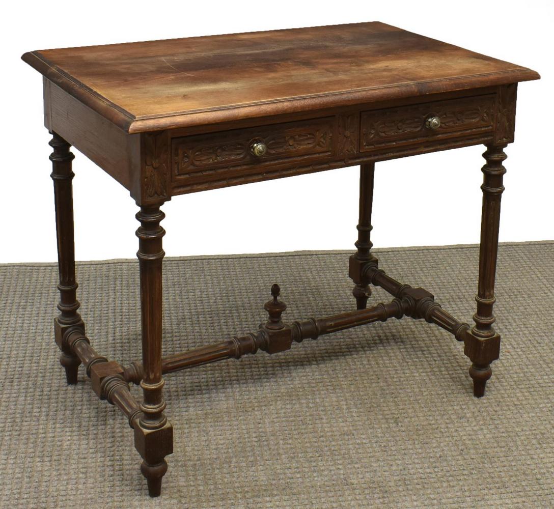 French Louis Xvi Style Carved Oak Writing Desk Feb 16 2020