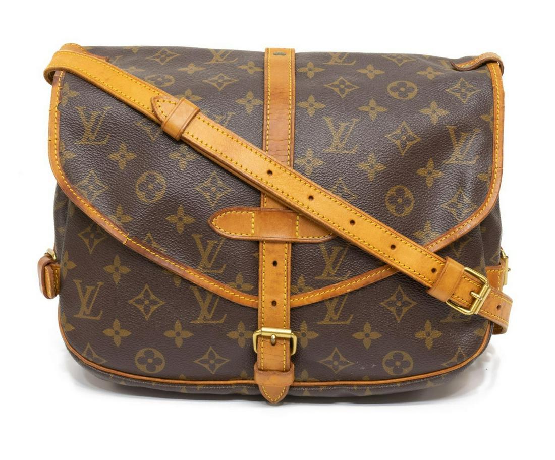 LOUIS VUITTON 'SAUMUR 25' MONOGRAM CROSSBODY BAG (1 of 5)