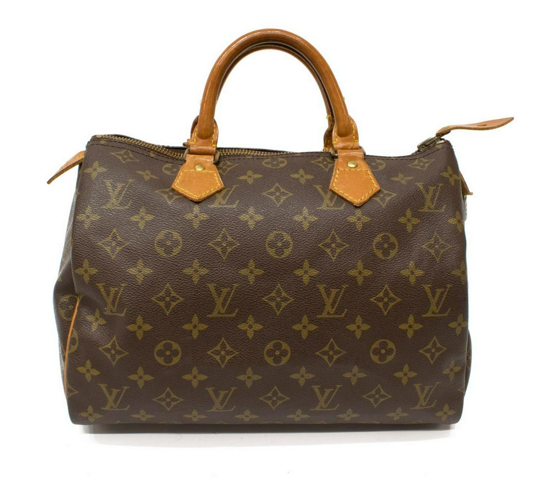 LOUIS VUITTON 'SPEEDY 30' MONOGRAM CANVAS HANDBAG (1 of 4)