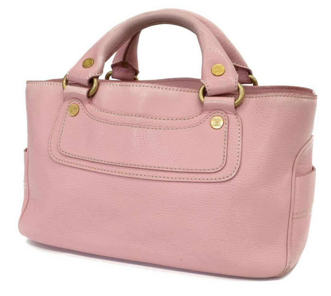 CELINE 'BOOGIE' PINK LEATHER HANDBAG (1 of 6)