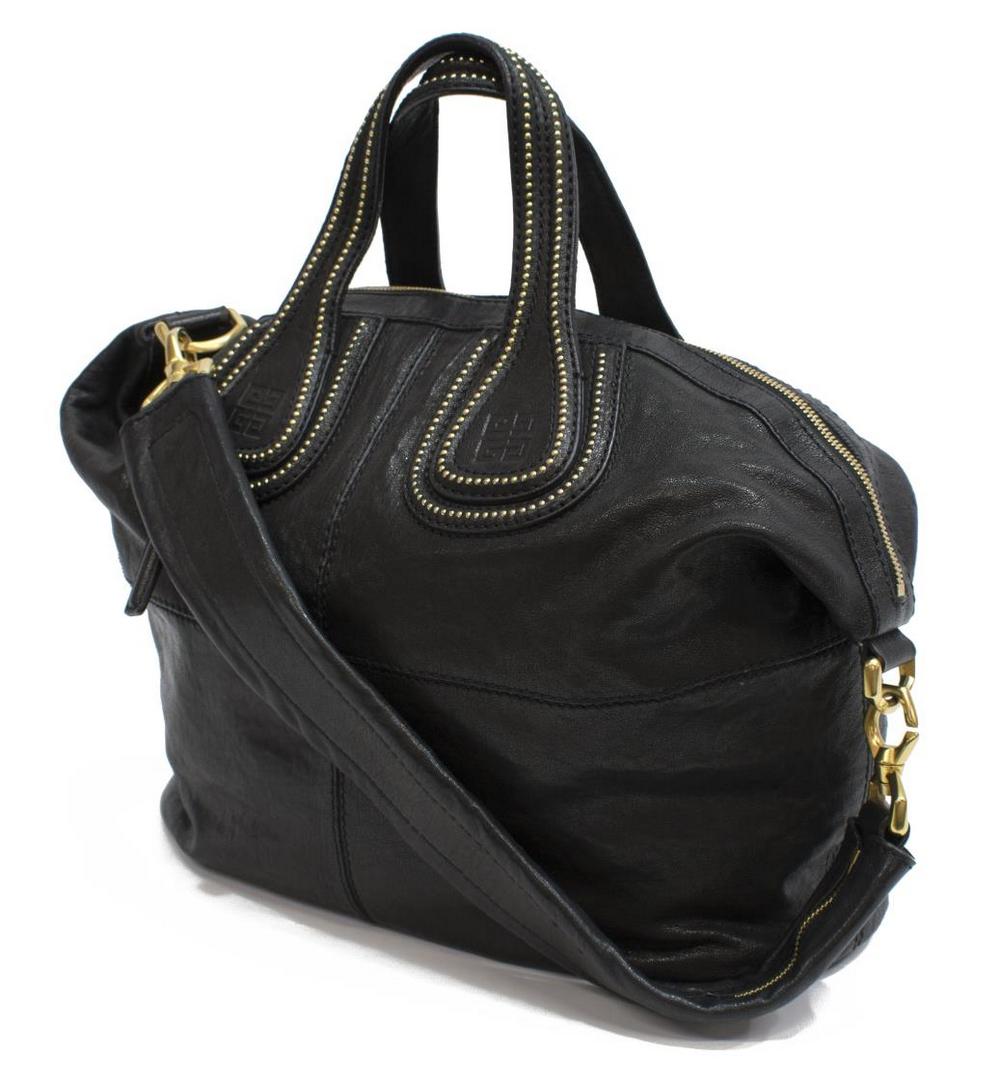 GIVENCHY 'NIGHTINGALE GM' BLACK LEATHER HANDBAG (1 of 5)