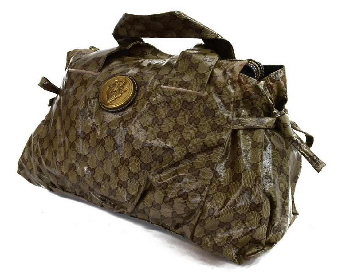 GUCCI 'HYSTERIA' GG CRYSTAL COATED CANVAS TOTE BAG (1 of 6)