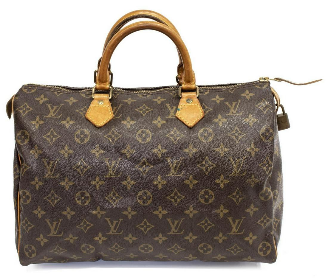LOUIS VUITTON 'SPEEDY 35' MONOGRAM CANVAS HANDBAG (1 of 4)