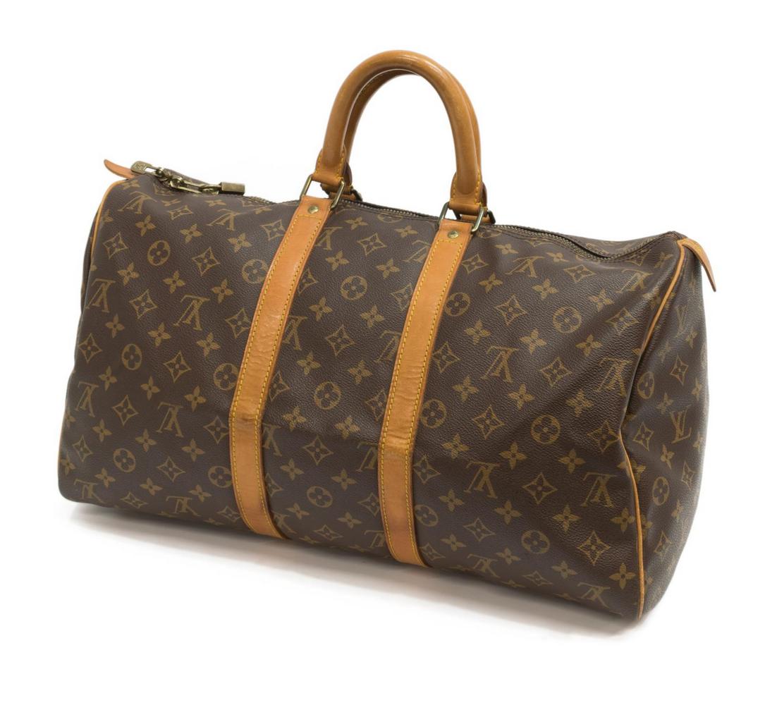 LOUIS VUITTON 'KEEPALL 45' MONOGRAM COATED CANVAS (1 of 4)