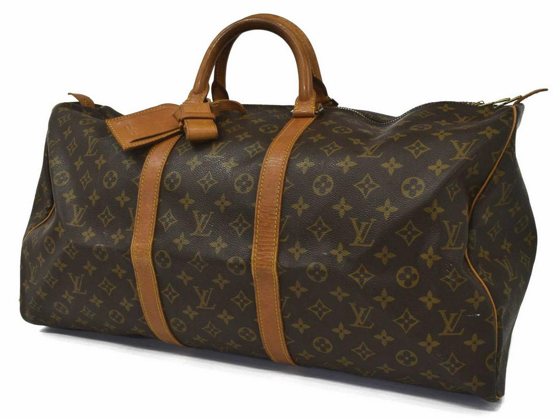 LOUIS VUITTON 'KEEPALL 50' MONOGRAM DUFFLE BAG (1 of 5)