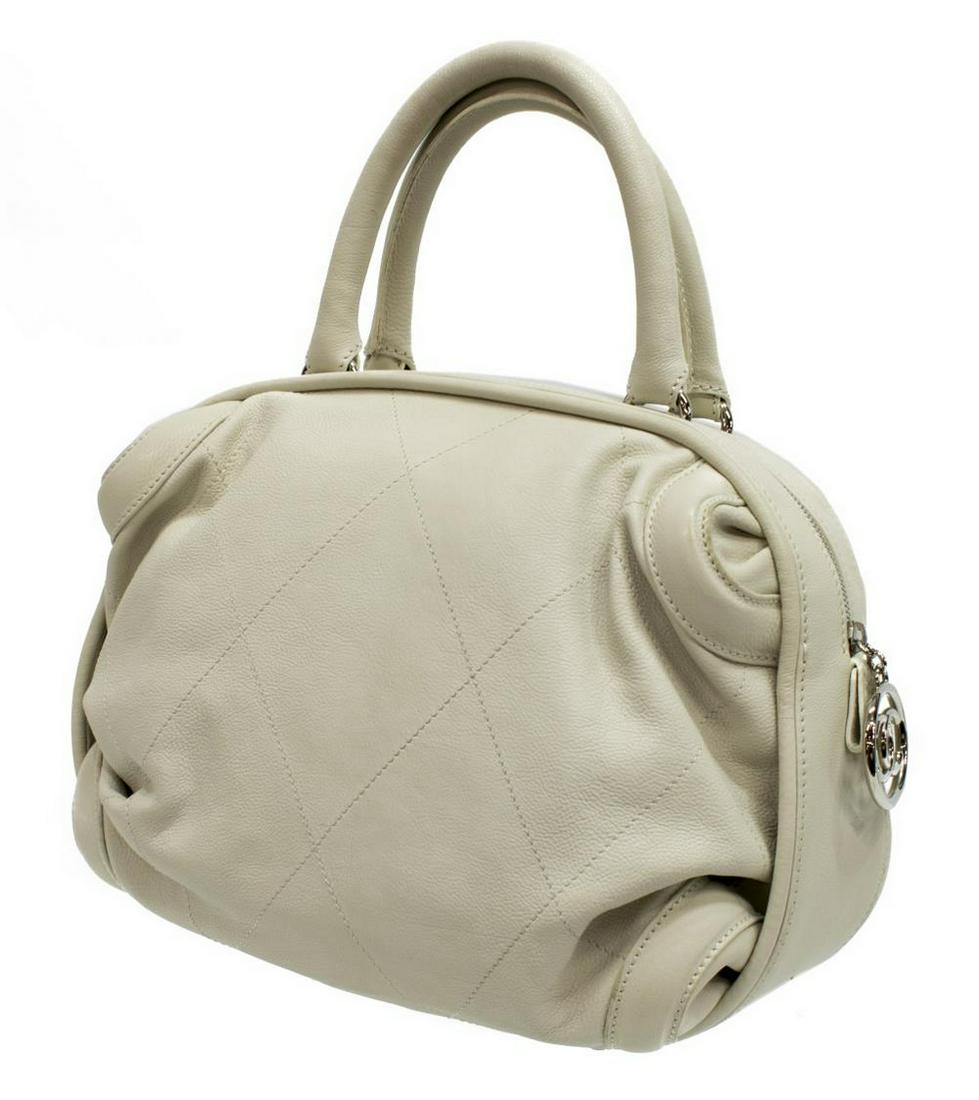 CHANEL QUILTED IVORY LEATHER ESSENTIAL BOWLER BAG (1 of 6)