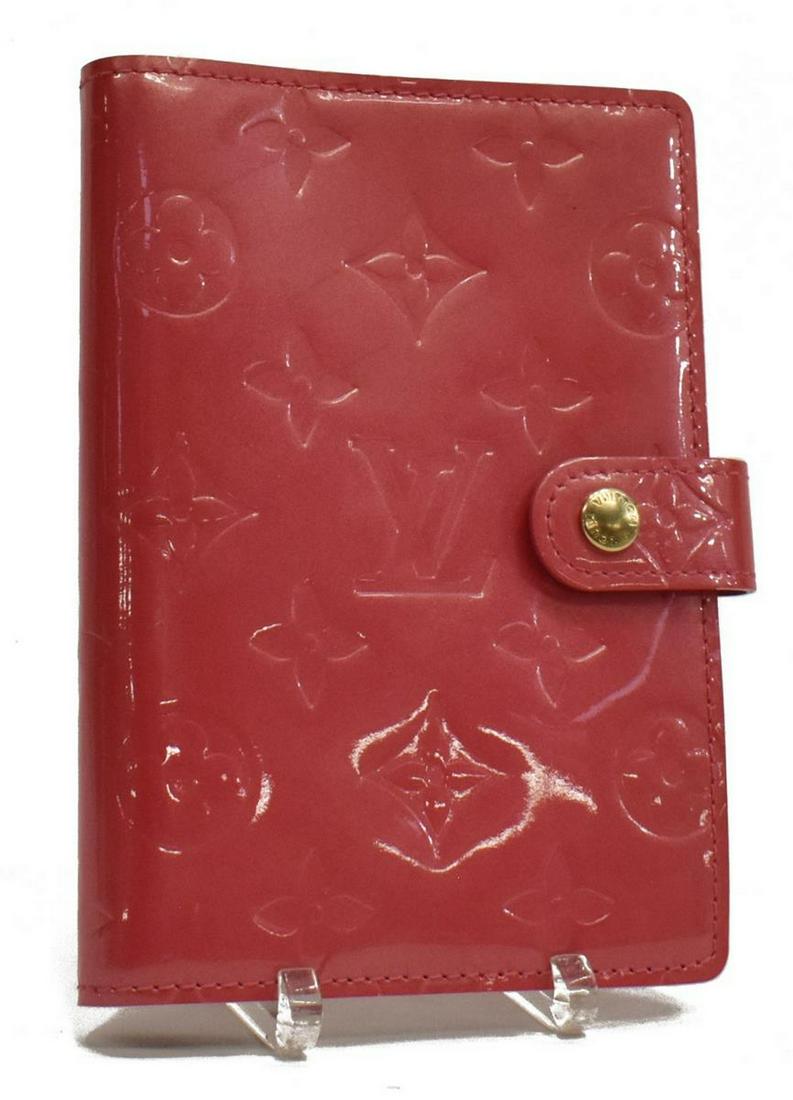 LOUIS VUITTON PINK VERNIS LEATHER AGENDA COVER (1 of 4)