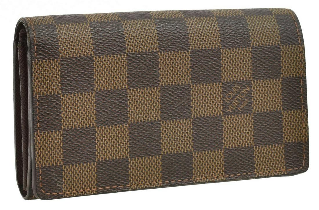 LOUIS VUITTON PORTE-TRESOR ZIP DAMIER EBENE WALLET (1 of 5)