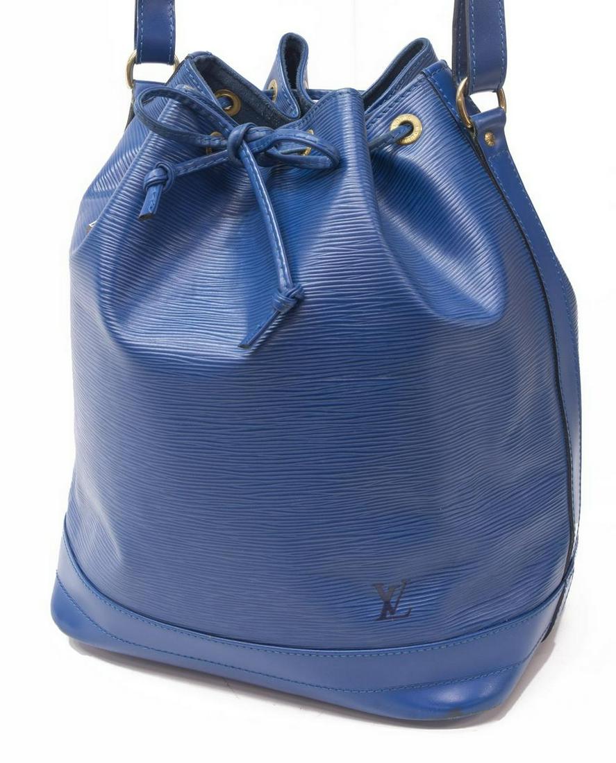 LOUIS VUITTON 'NOE GM' BLUE EPI LEATHER BUCKET BAG (1 of 4)