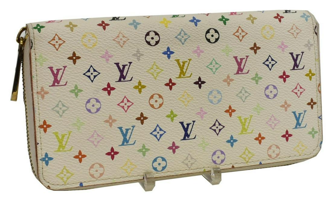 LOUIS VUITTON 'ZIPPY' MULTICOLOR MONOGRAM WALLET (1 of 4)